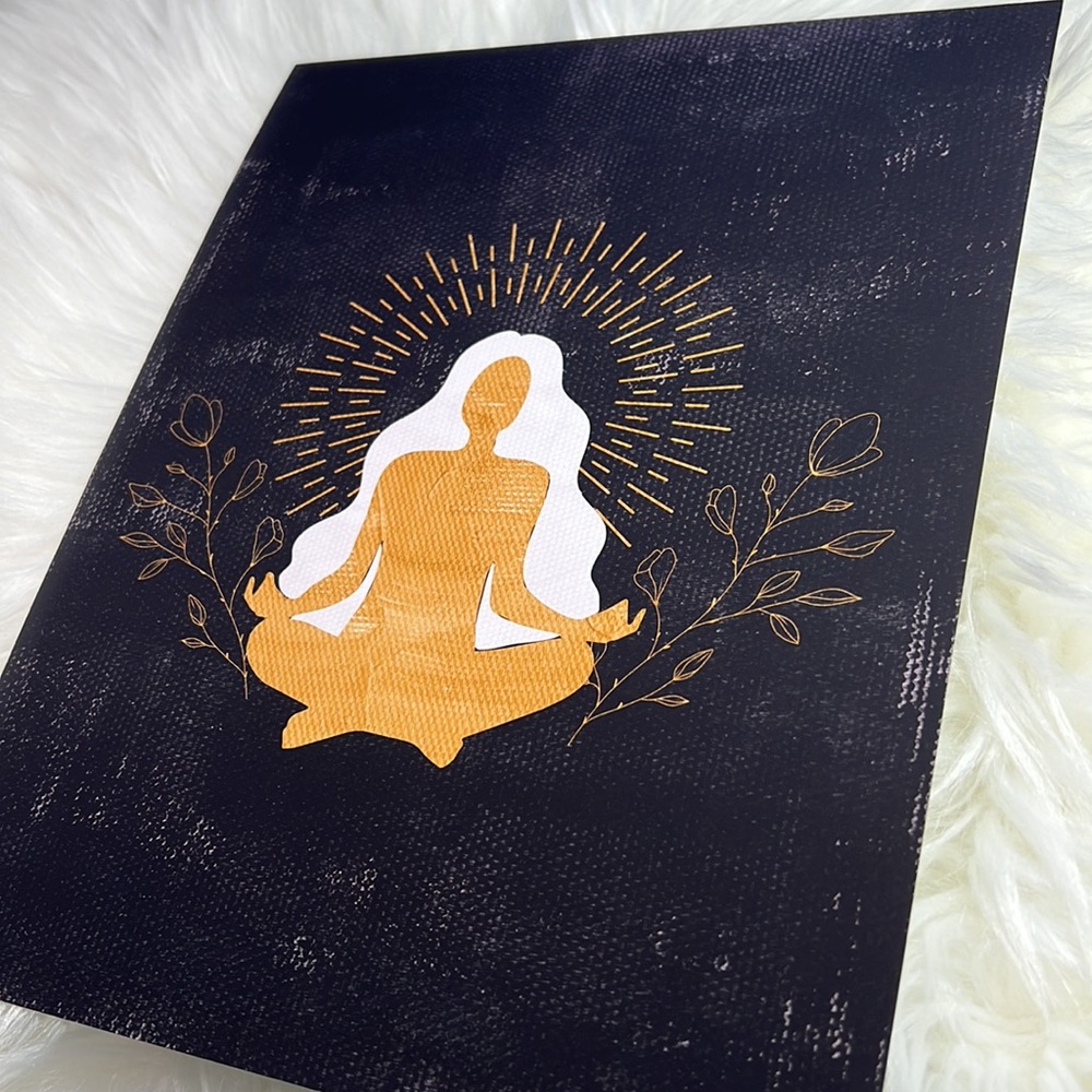 Wall Art Bohemian Woman Silhouette Celestial Print Poster Unframed - Picture 9 of 16